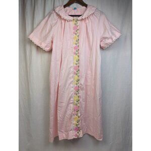 Millay Women's Floral Embroidered Lace Trim Cottagecore Nap Dress House Dress